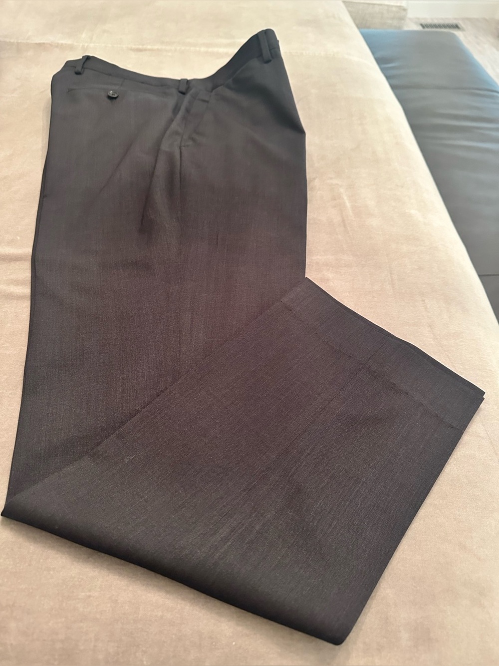 Banana Republic Men's Dark Gray Wool Pants